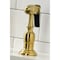 Kingston Brass KS1277AXBS Heritage Bridge Kitchen Faucet W/Brass Sprayer, Brass KS1277AXBS - alternate 6